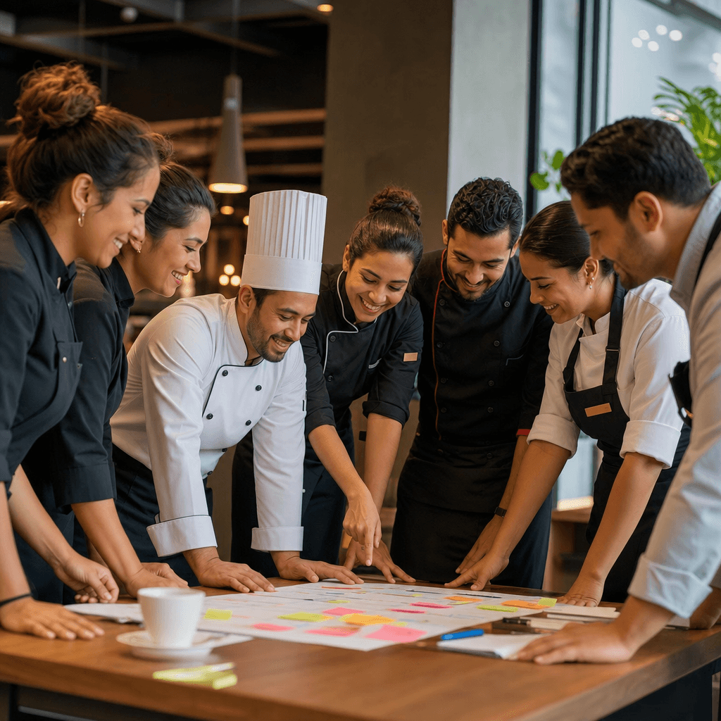 Team building y capacitación de equipos de restaurante