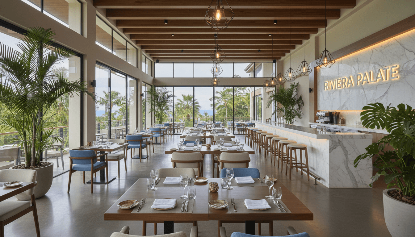 Restaurante recién construido listo para apertura
